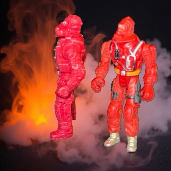 Chap Mei FIRE RESCUE SQUAD Firemen Firefighter Red Figure - Picture 2 of 4